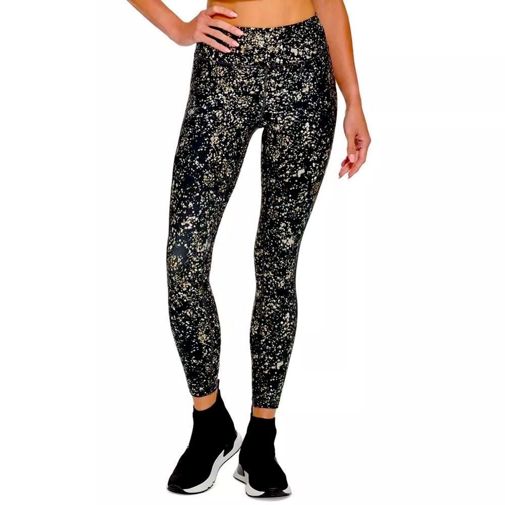 DKNY Black and Gold Speckled Leggings